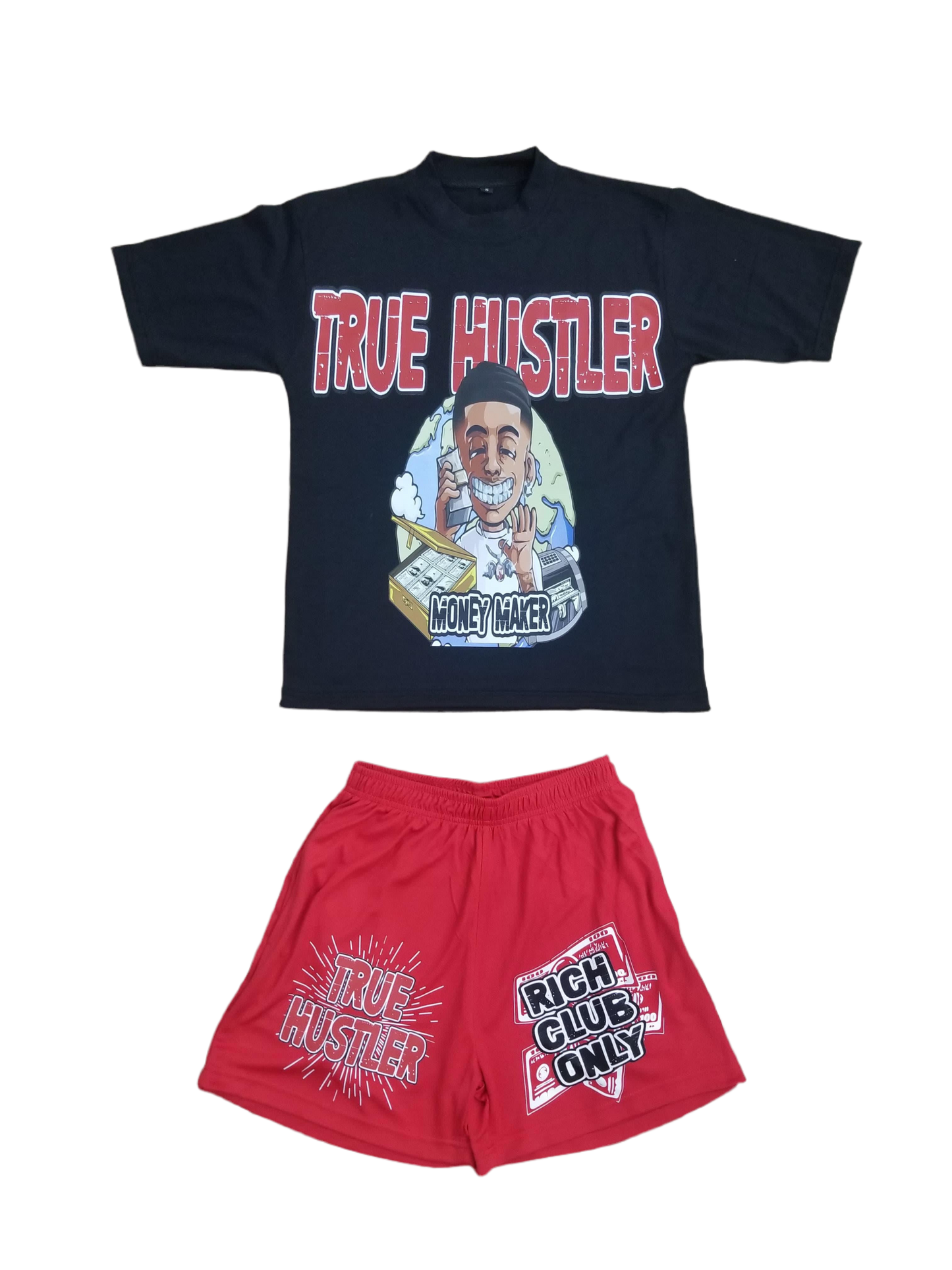 Black & Red “Rich Club” True Hustler Set