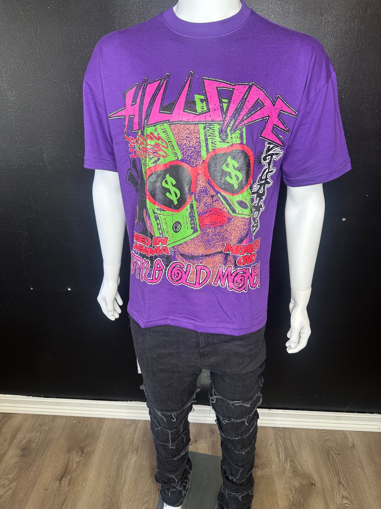 Purple Hillside S.O.M Oversized T-Shirt