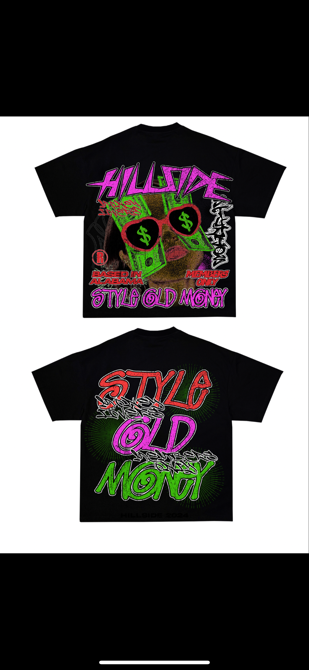 “Black Hillside S.O.M Oversized T-Shirt