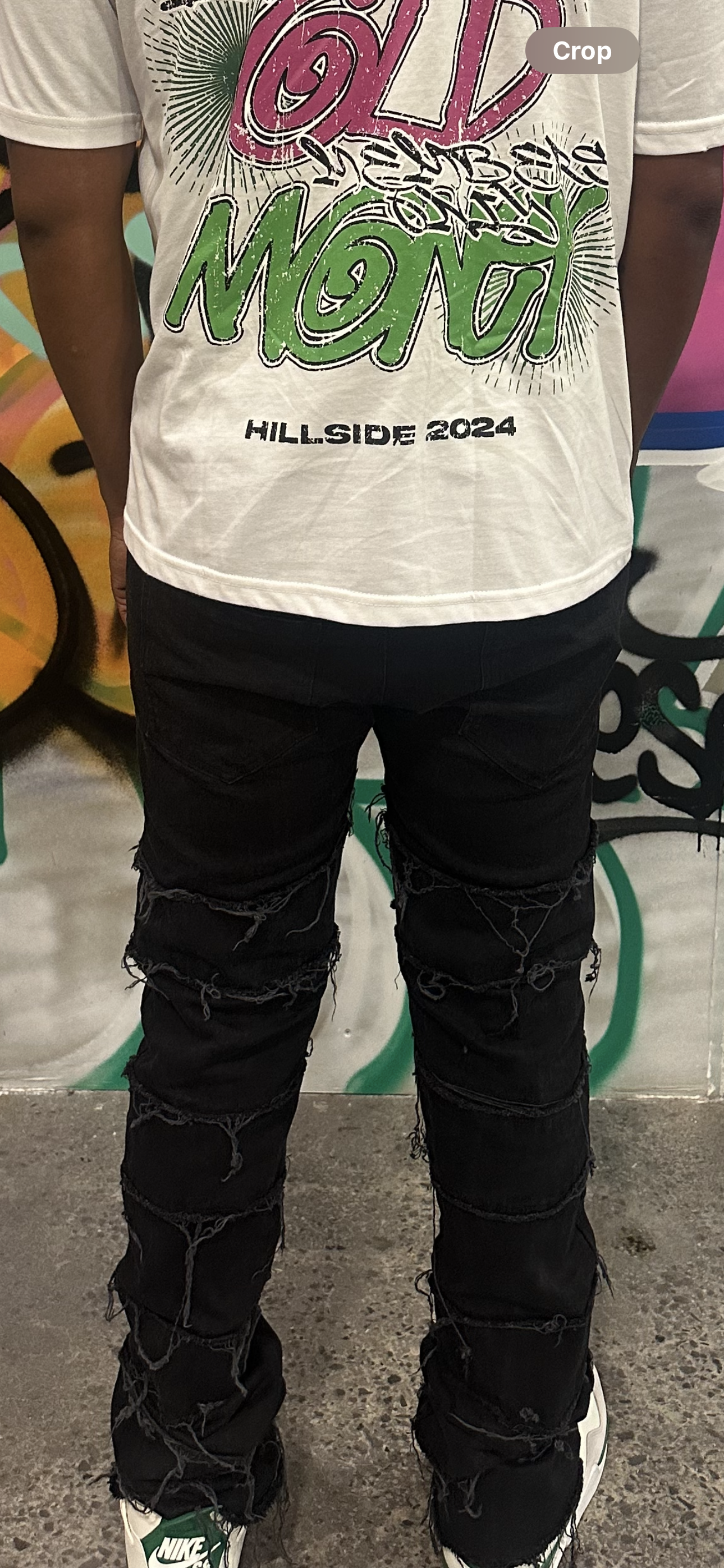 Black Stacked Pants