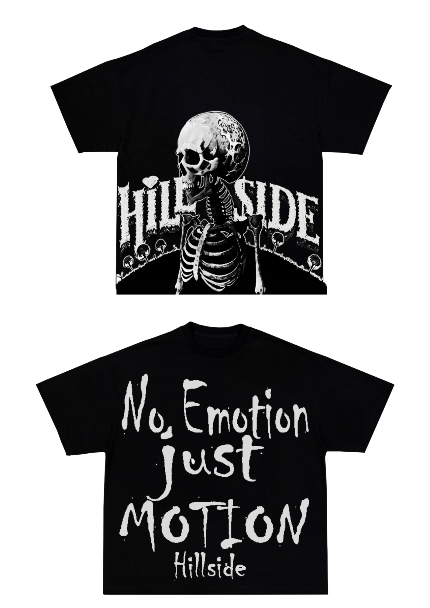 Black/ White Hillside (Skeleton) Shirt
