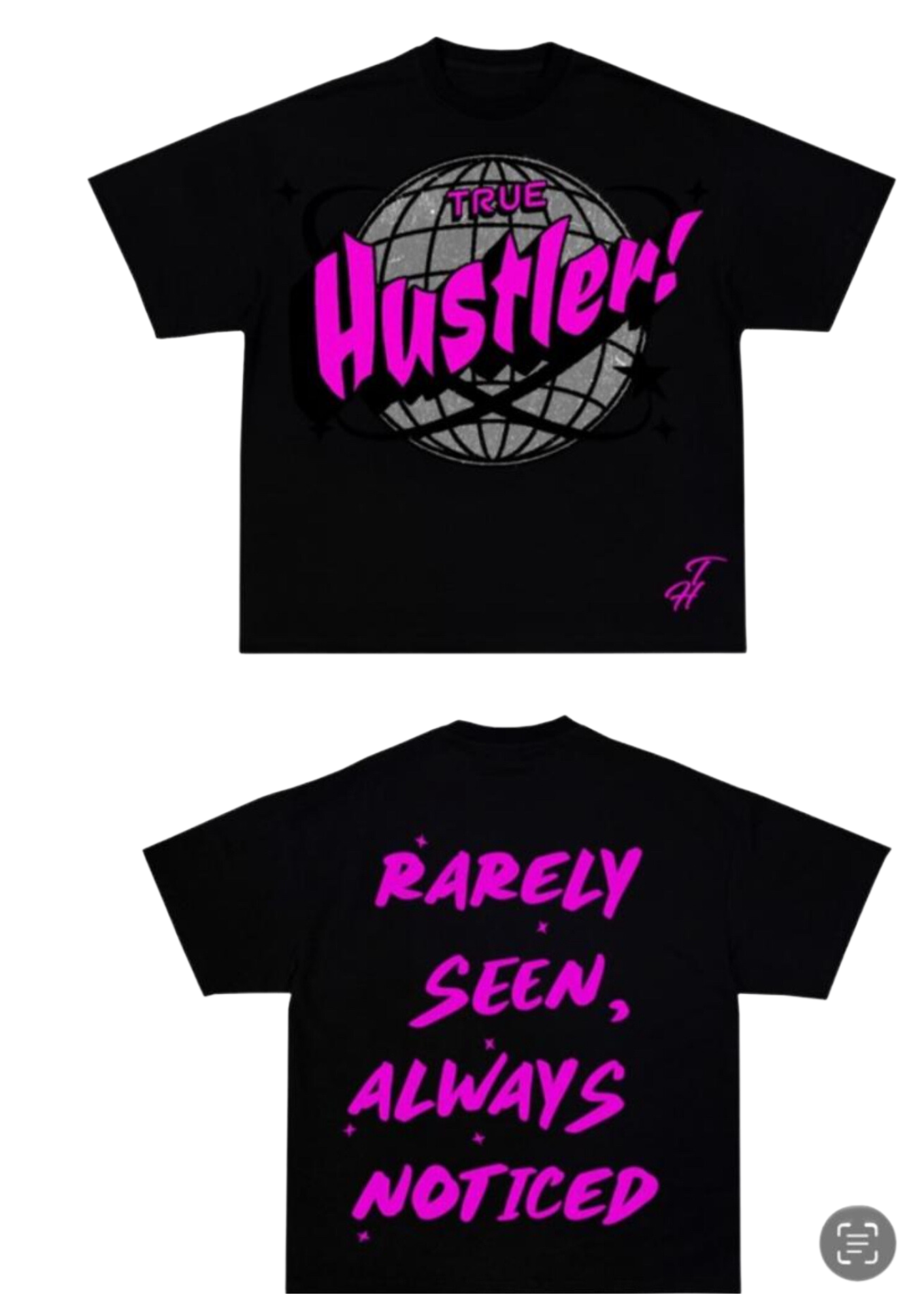 True Hustler (Magenta Globe) Shirt