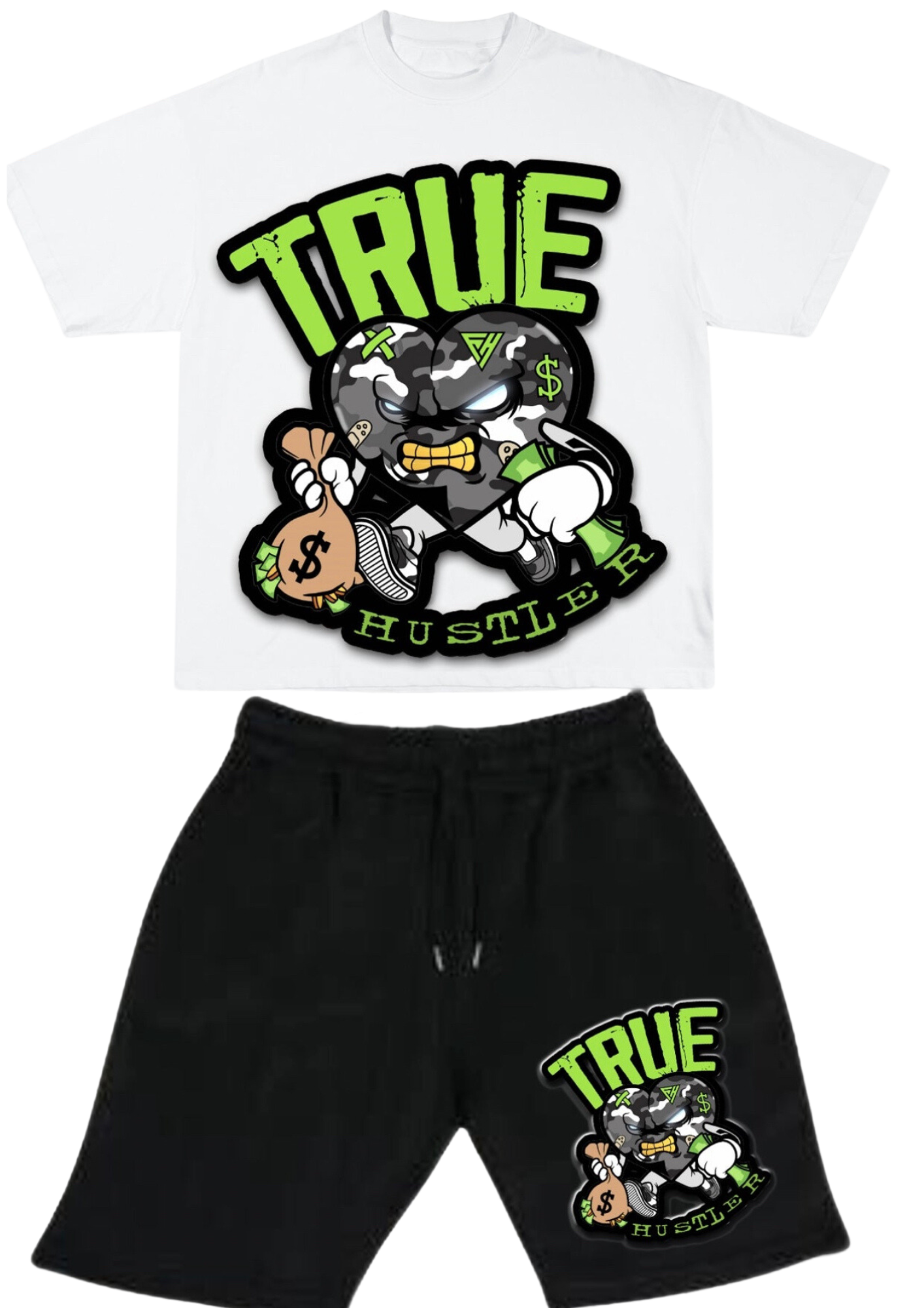 Lime Green “True Hustler” Summer Set