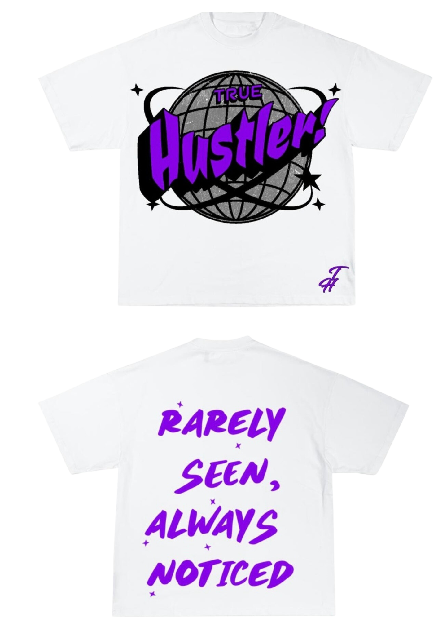 True Hustler (Purple Globe) Shirt