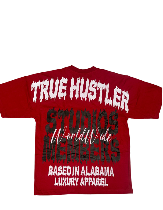 Crimson & White True Hustler Studios T-Shirt