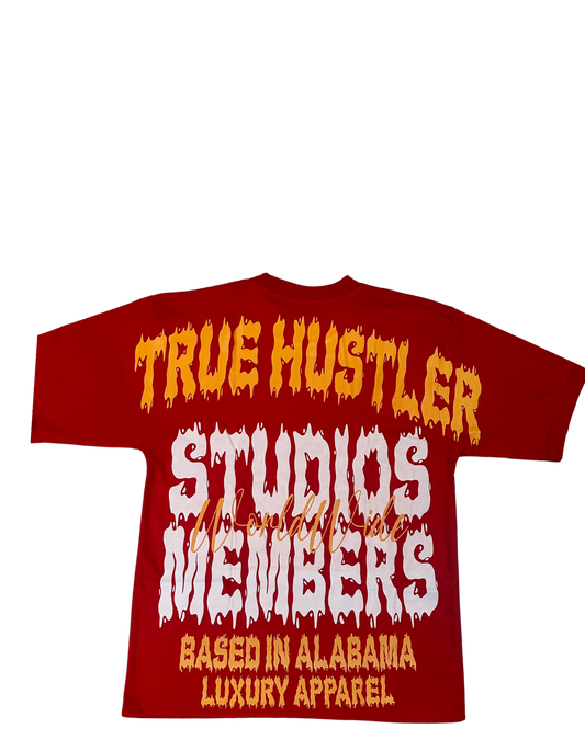 Red & Orange True Hustler Studios T-Shirt