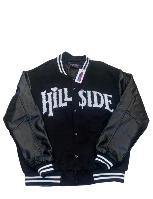 Black “Hillside Varsity Jacket”