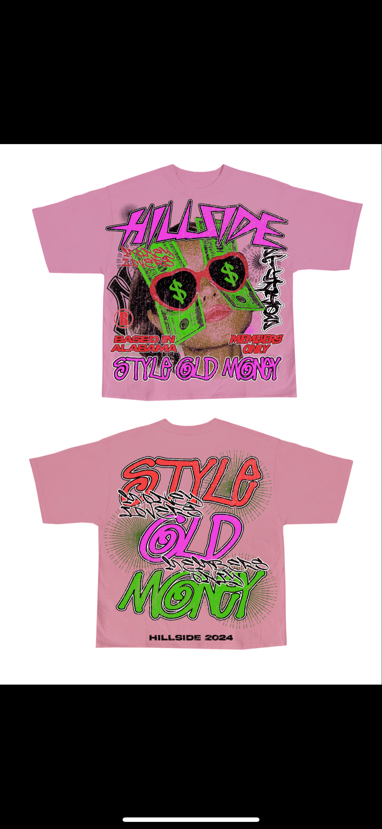 Pink Hillside S.O.M Oversized T-Shirt