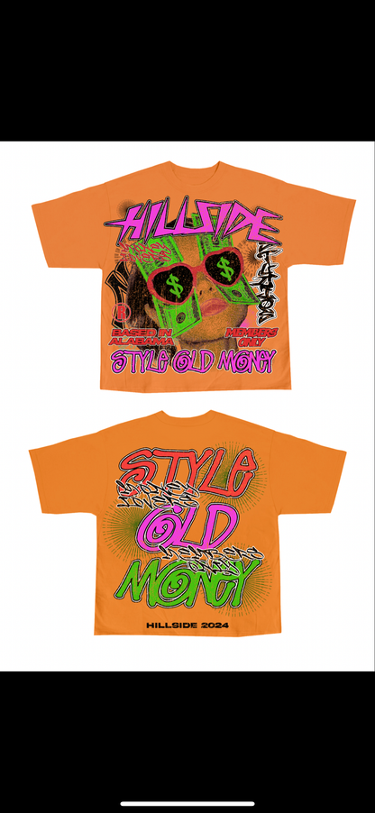 Orange Hillside S.O.M Oversized T-Shirt