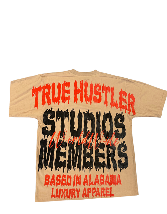 Brown & Red True Hustler Studios T-Shirt