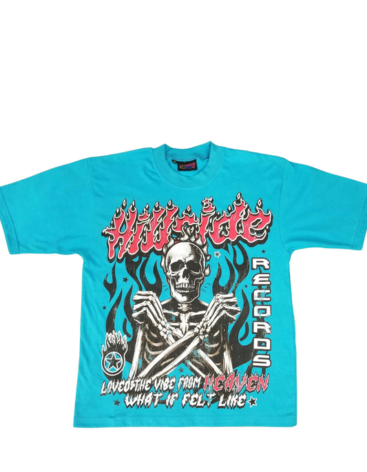 Turquoise & Red “ Reach Your Inner Peace T- Shirt”