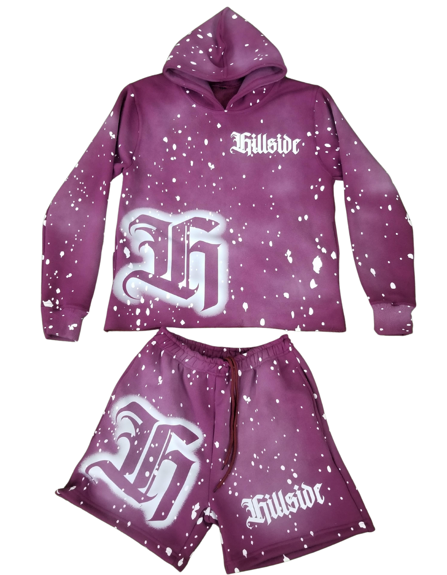 Purple “Hillside Hoodie/Short Set”