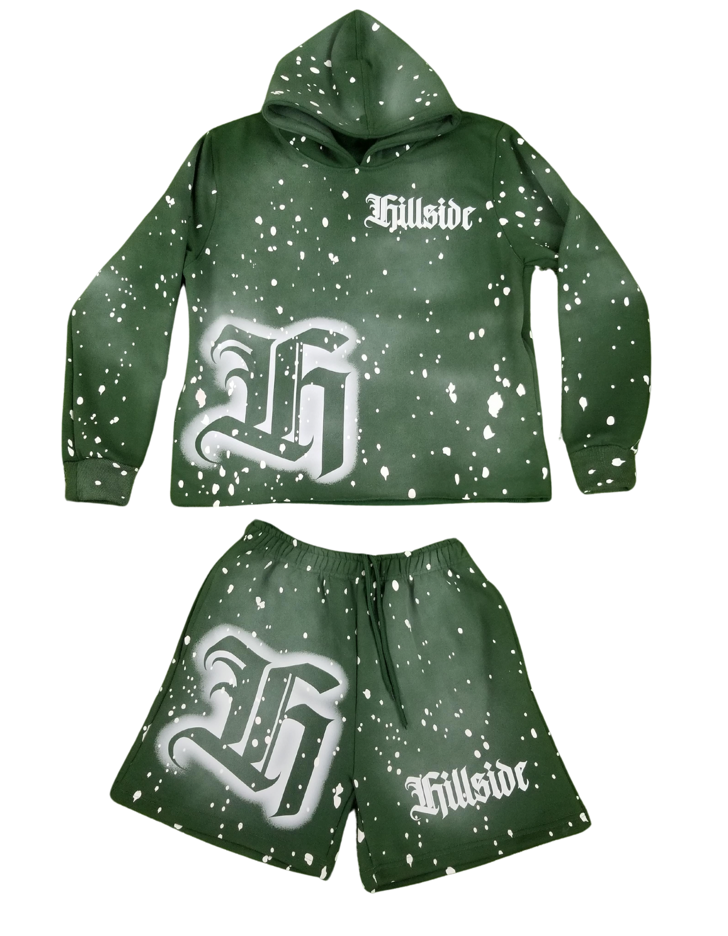 Green “Hillside Hoodie/Short Set”