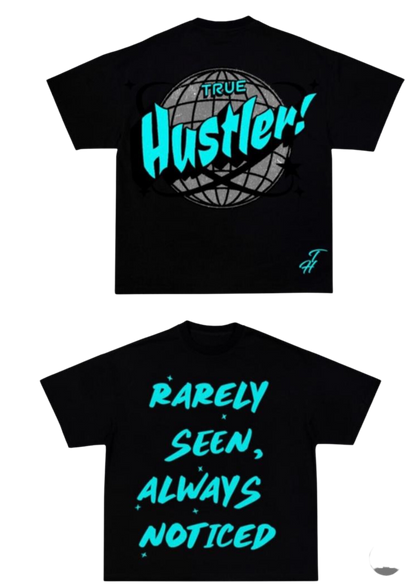 True Hustler (Teal Globe) Shirt