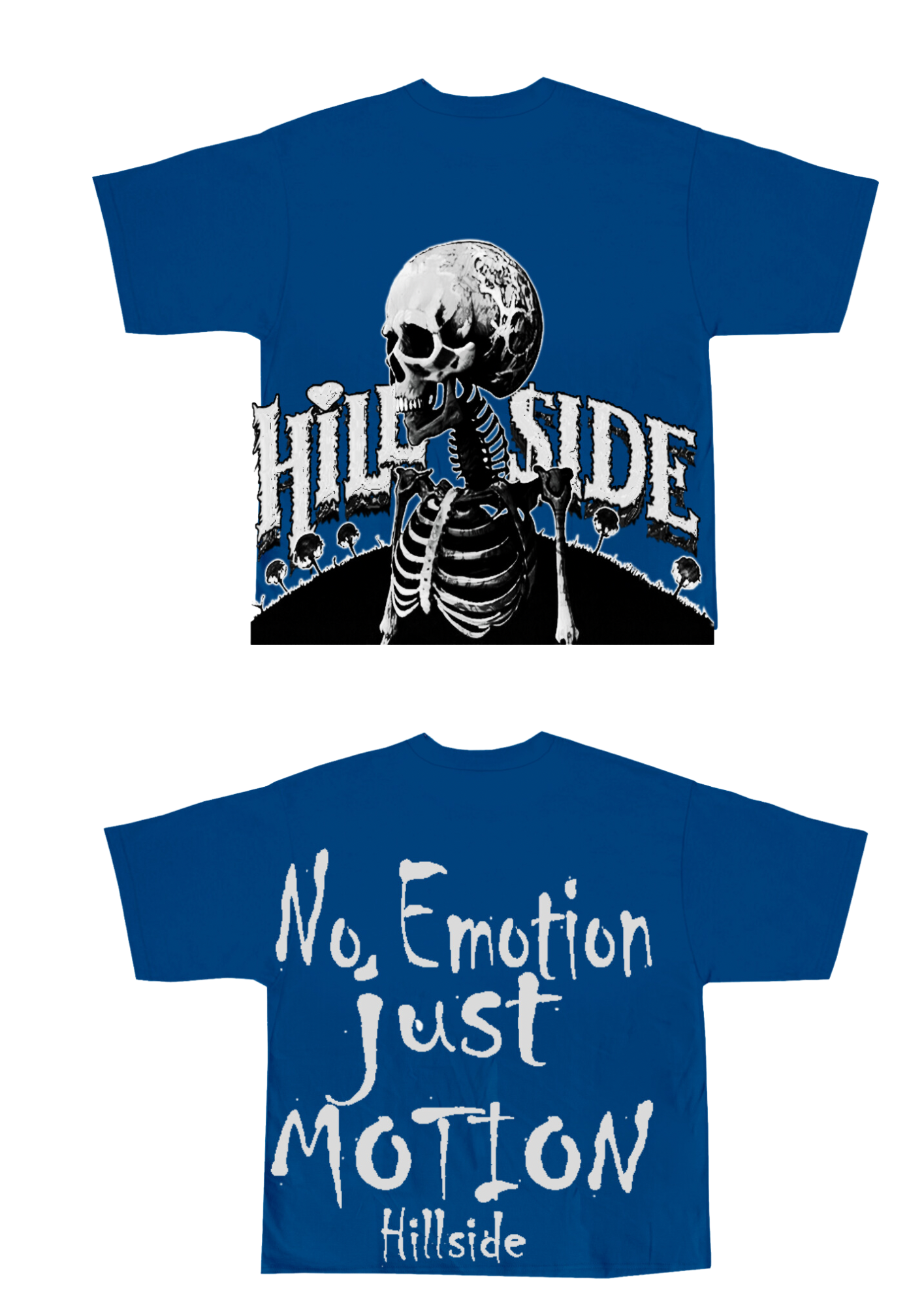 Blue/White Hillside (Skeleton) Shirt