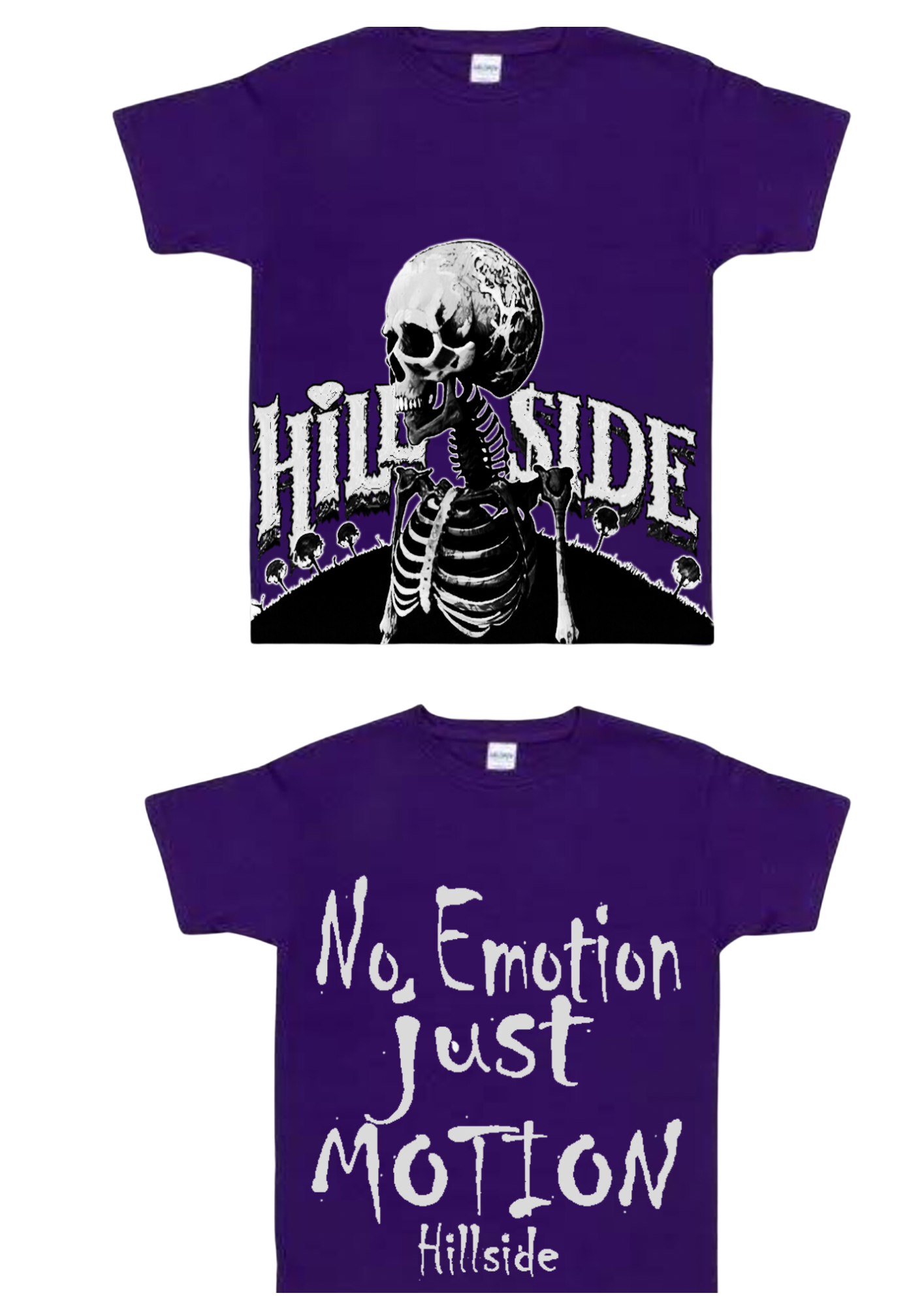 Purple/White Hillside (Skeleton) Shirt