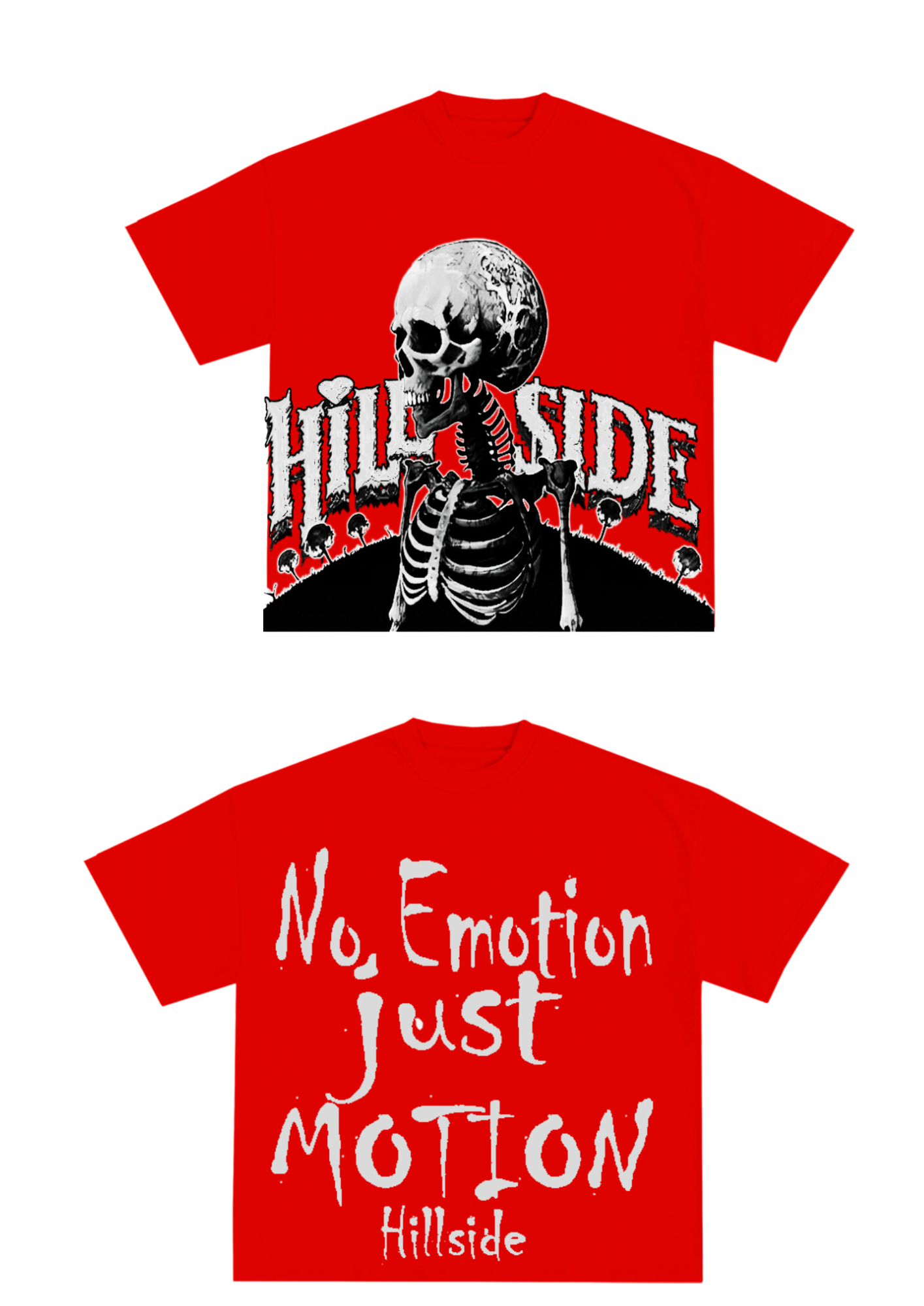 Red/White Hillside (Skeleton) Shirt