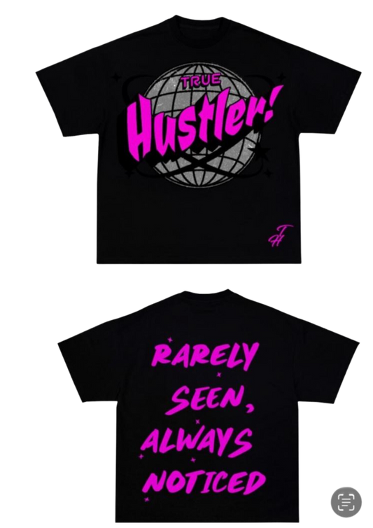 True Hustler (Magenta Globe) Shirt