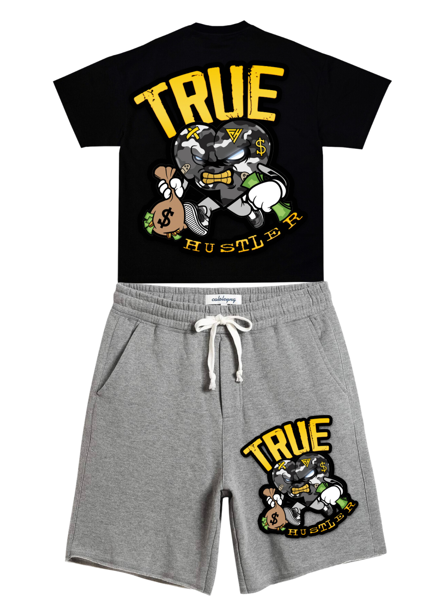 Yellow “True Hustler” Summer Set