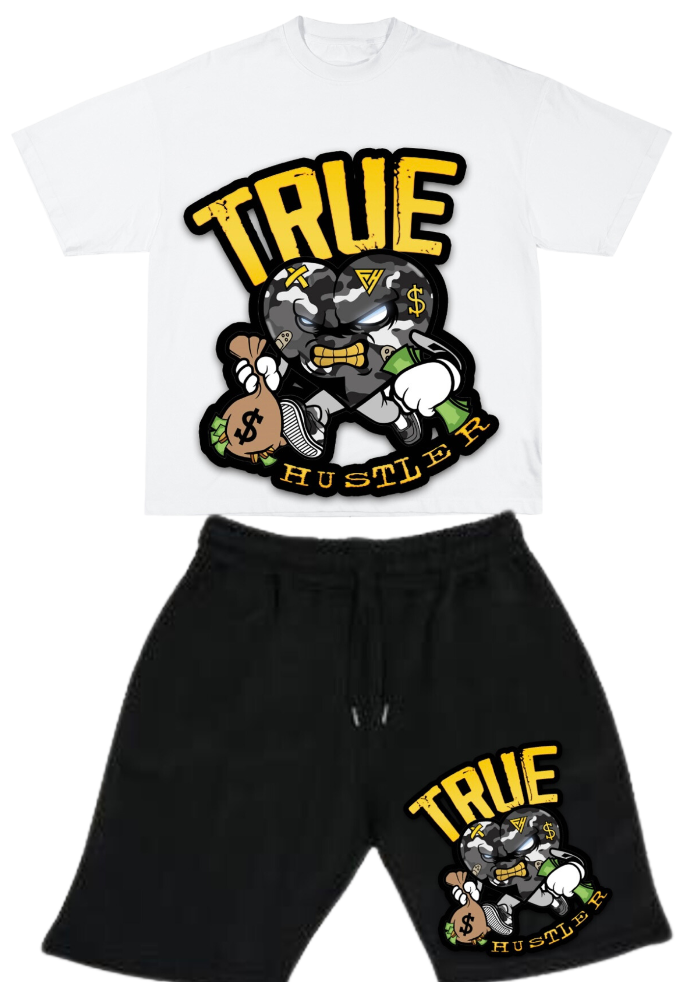 Yellow “True Hustler” Summer Set