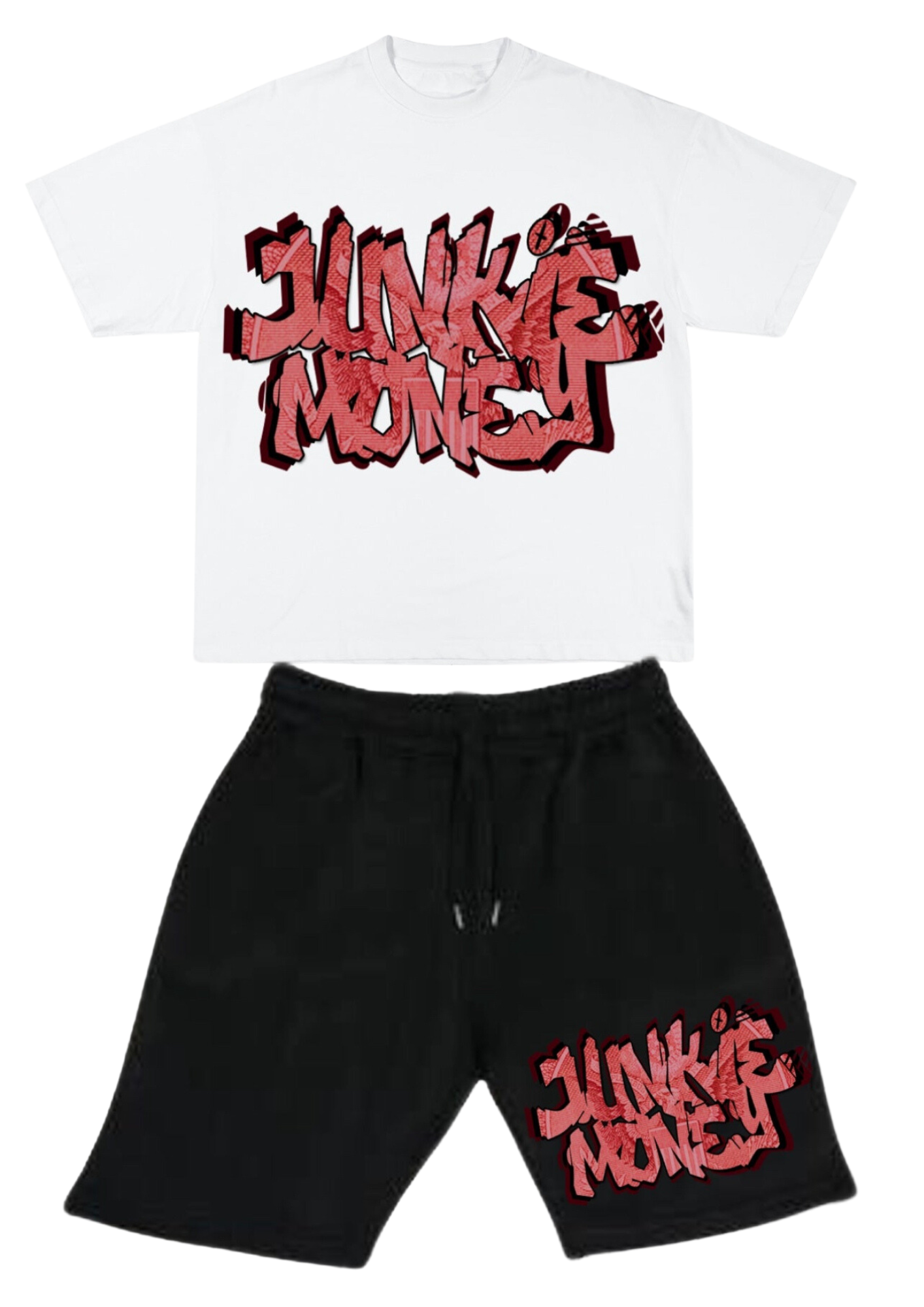 Red “Junkie Money” Summer Set