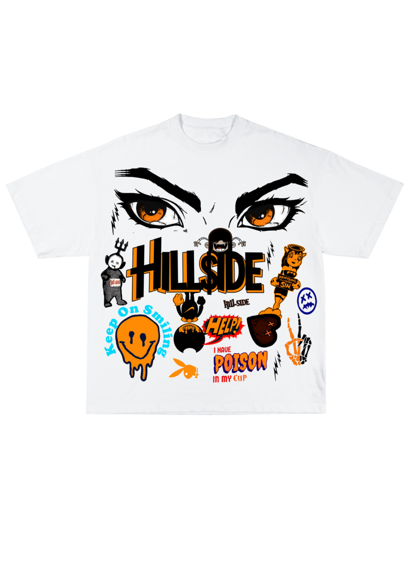 Orange Hillside T- Shirt