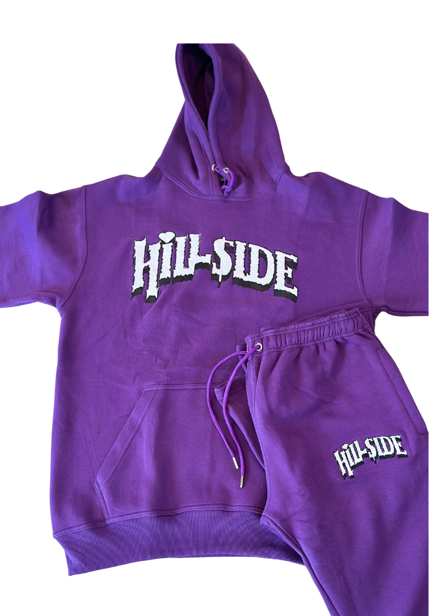 Purple “Hillside Stacked Pants Set”